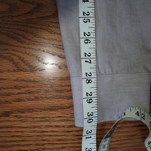 Perry Ellis Portfolio light purple large striped long sleeve button down. - Picture 8 of 10